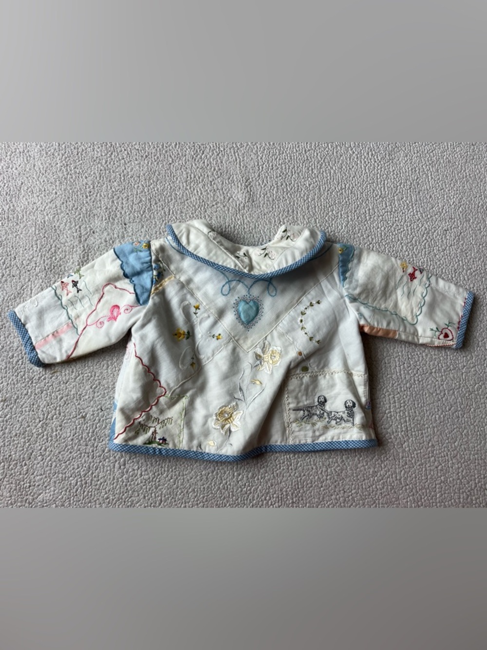 HANDMADE EMBROIDERED TODDLER JACKET 2T QUILTED - Picture 2 of 4